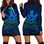 maori-manaia-new-zealand-hoodie-dress-blue