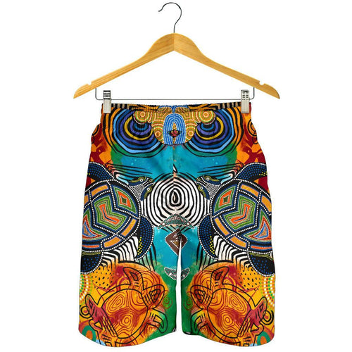 aboriginal-mens-shorts-turtle-indigenous-art