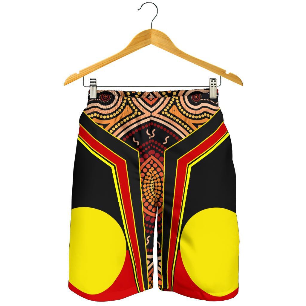 mens-shorts-aboriginal-with-dot-painting-art