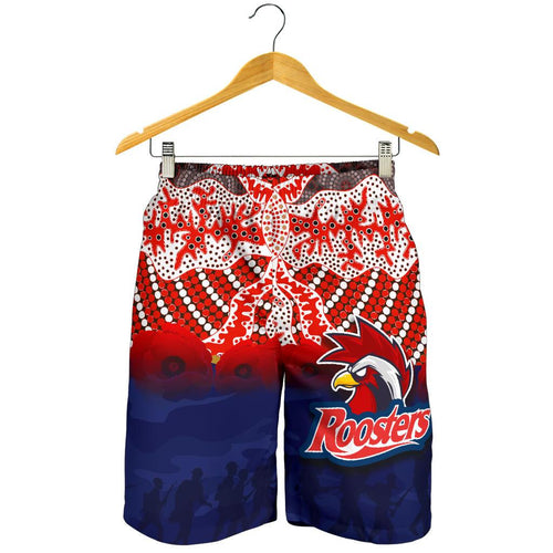 roosters-all-over-print-mens-shorts-anzac-day-aboriginal