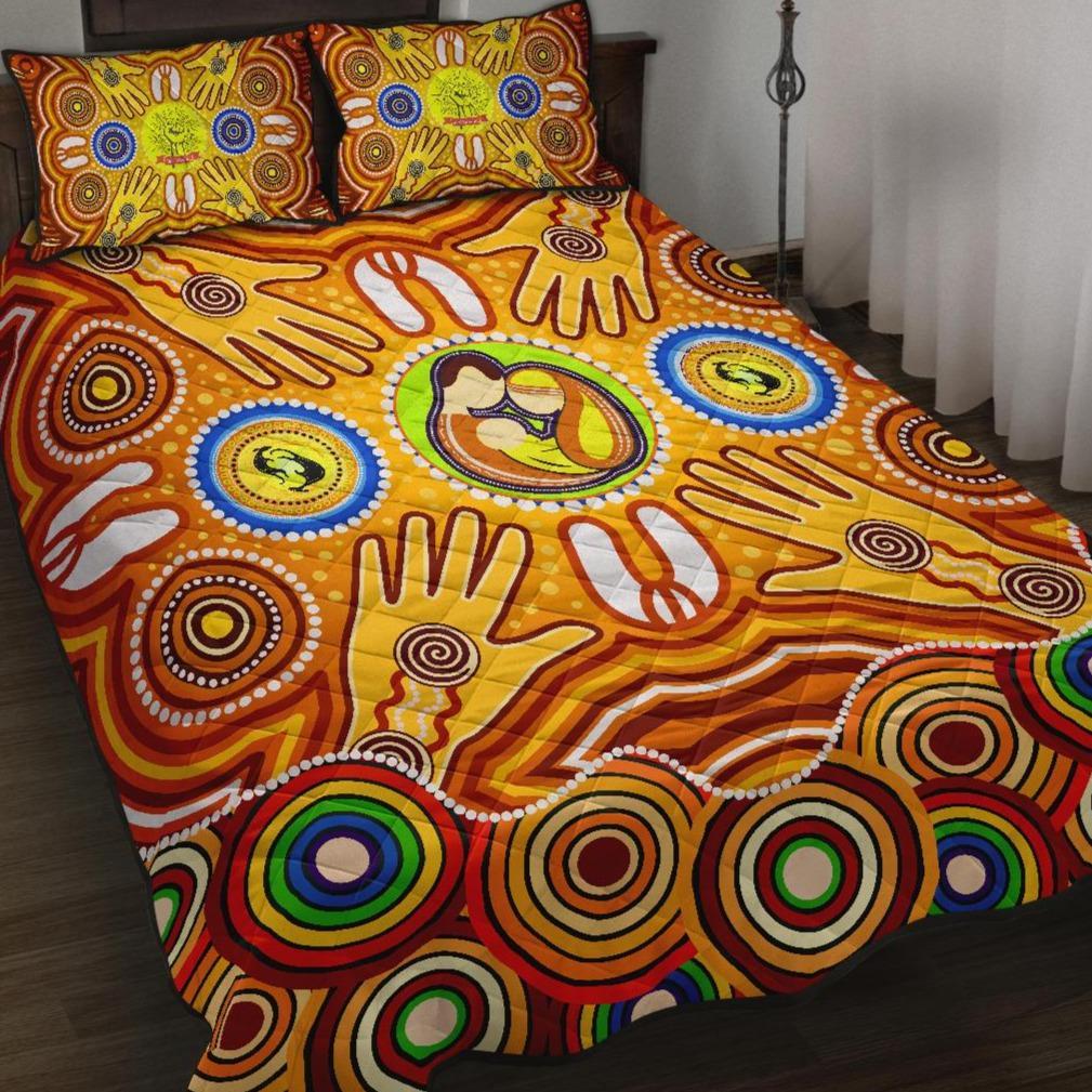quilt-bed-sets-aboriginal-family-with-dot-painting-art
