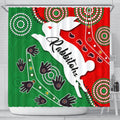 rabbitohs-forever-shower-curtain-indigenous
