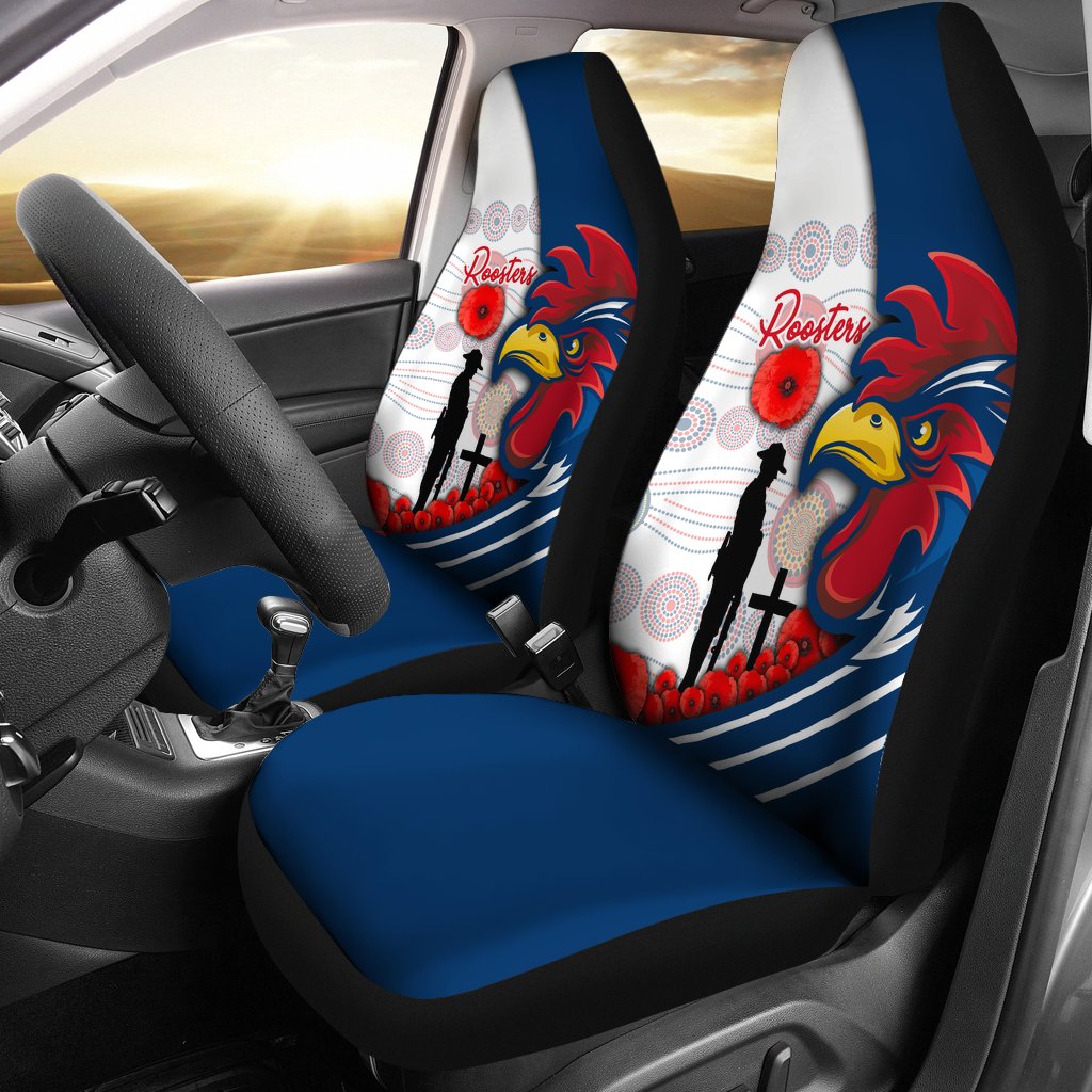 australia-roosters-car-seat-covers-anzac-day-three-tiles-style
