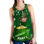 Patrick's Day Women Racerback Tank Shamrock Festival Style - Vibe Hoodie