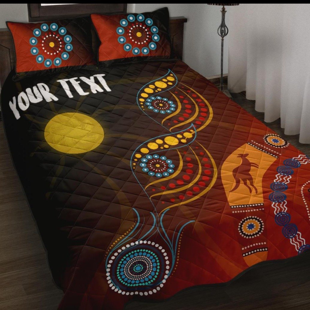 personalised-quilt-bed-set-flowers-on-the