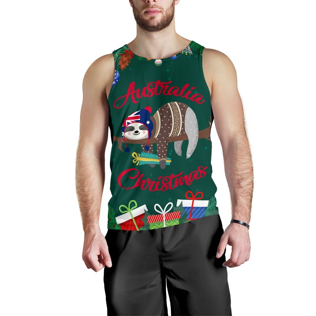 christmas-mens-tank-top-green-merry-christmas