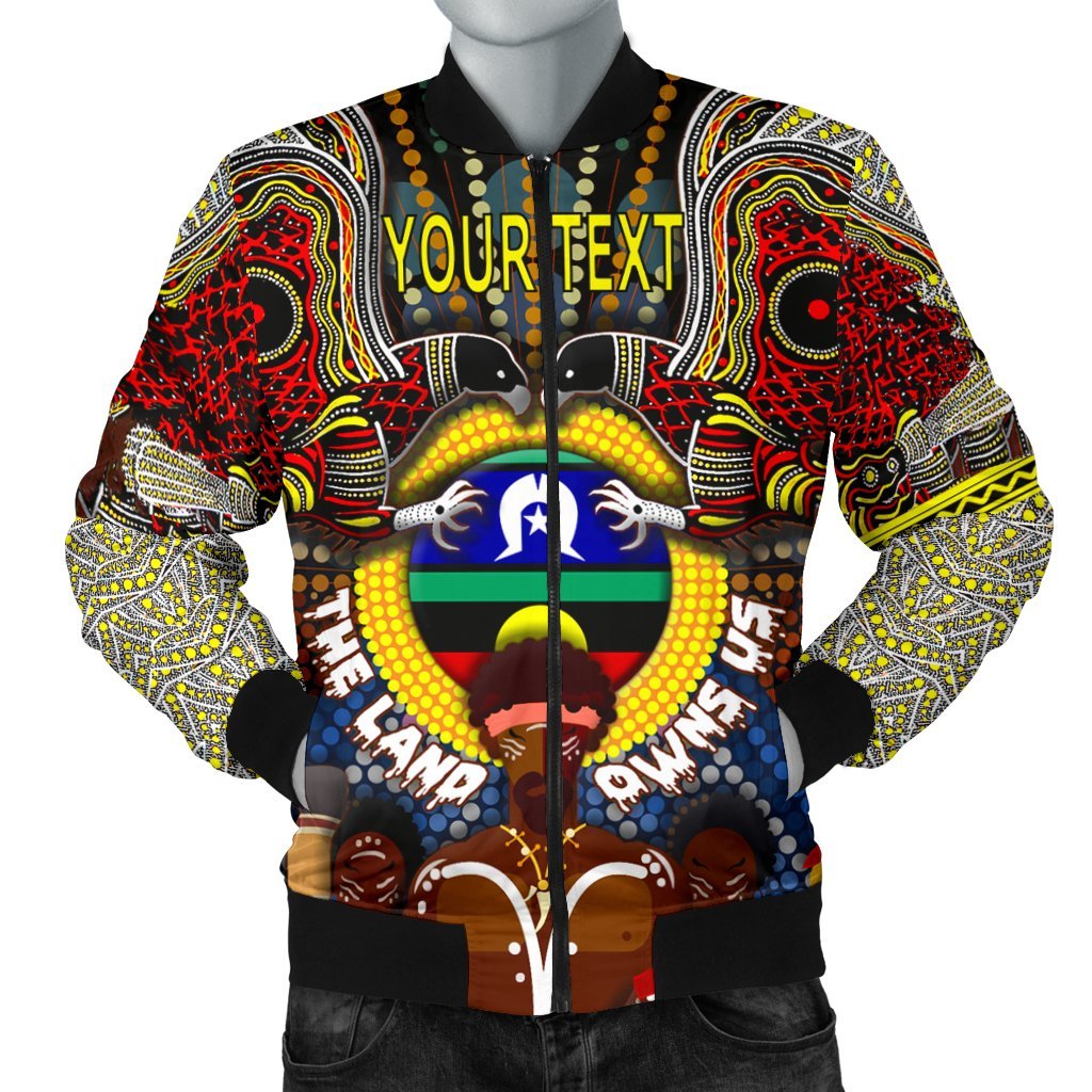 custom-text-the-land-owns-us-mens-bomber-jacket