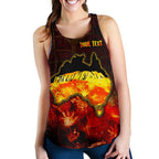Aboriginal Personalised Women's Racerback Tank - Anangu Custodians - Vibe Hoodie