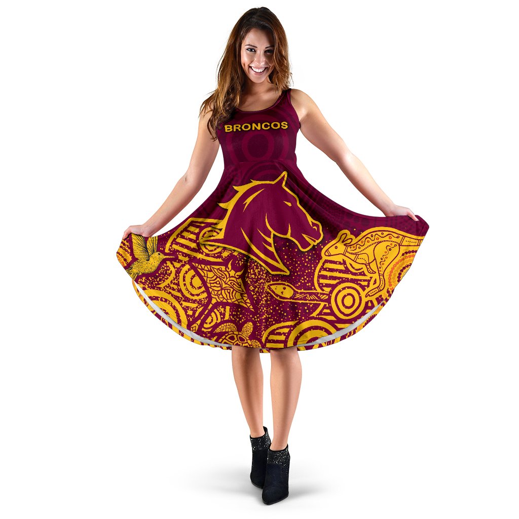 Brisbane Women Dress Broncos Indigenous - Vibe Hoodie