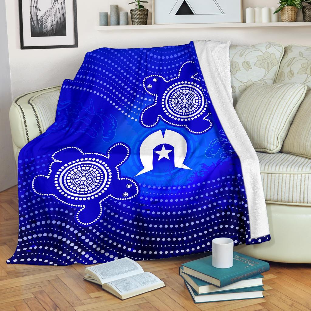 torres-strait-islanders-premium-blanket-torres-symbol-with-turtle