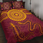 aboriginal-quilt-bed-set-aboriginal-snake-and-alligator
