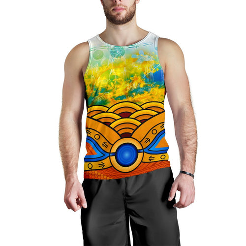 aboriginal-mens-tank-top-australia-kangaroo-sky