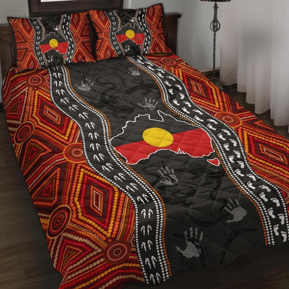 aboriginal-quilt-bed-set-australia-indigenous-map