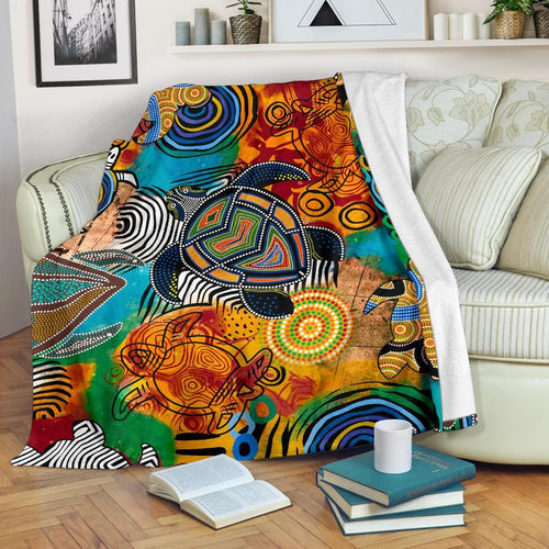 aboriginal-premium-blanket-turtle-indigenous-art