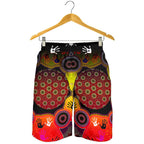 aboriginal-mens-shorts-indigenous-circle-dot-painting-hand-art