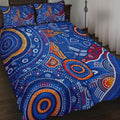 aboriginal-quilt-bed-set-indigenous-footprint-patterns-blue-color