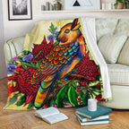 premium-blanket-australia-kookaburra-with-waratah