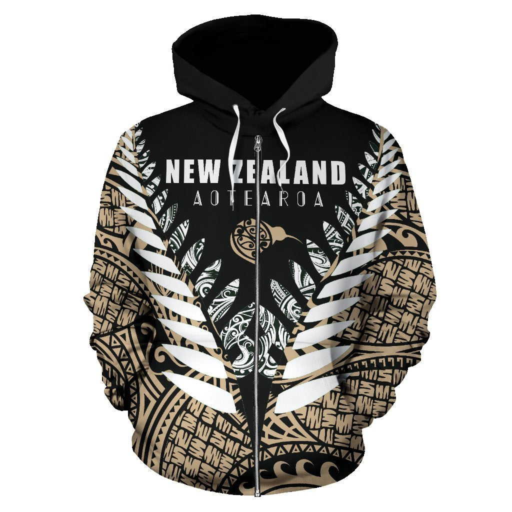 new-zealand-aotearoa-silver-fern-zip-up-hoodie-gold-vline-version