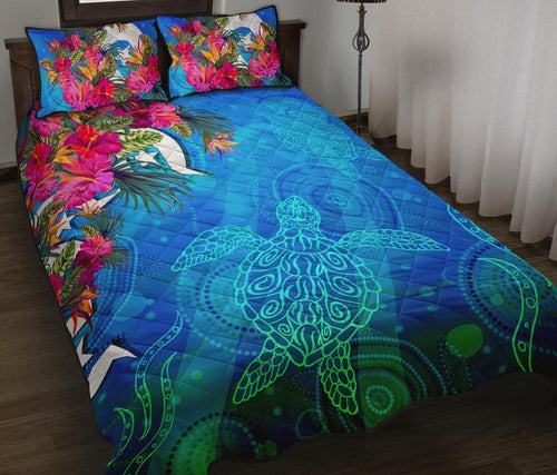 qui-bed-set-torres-strait-blue-sea-with-hibiscus