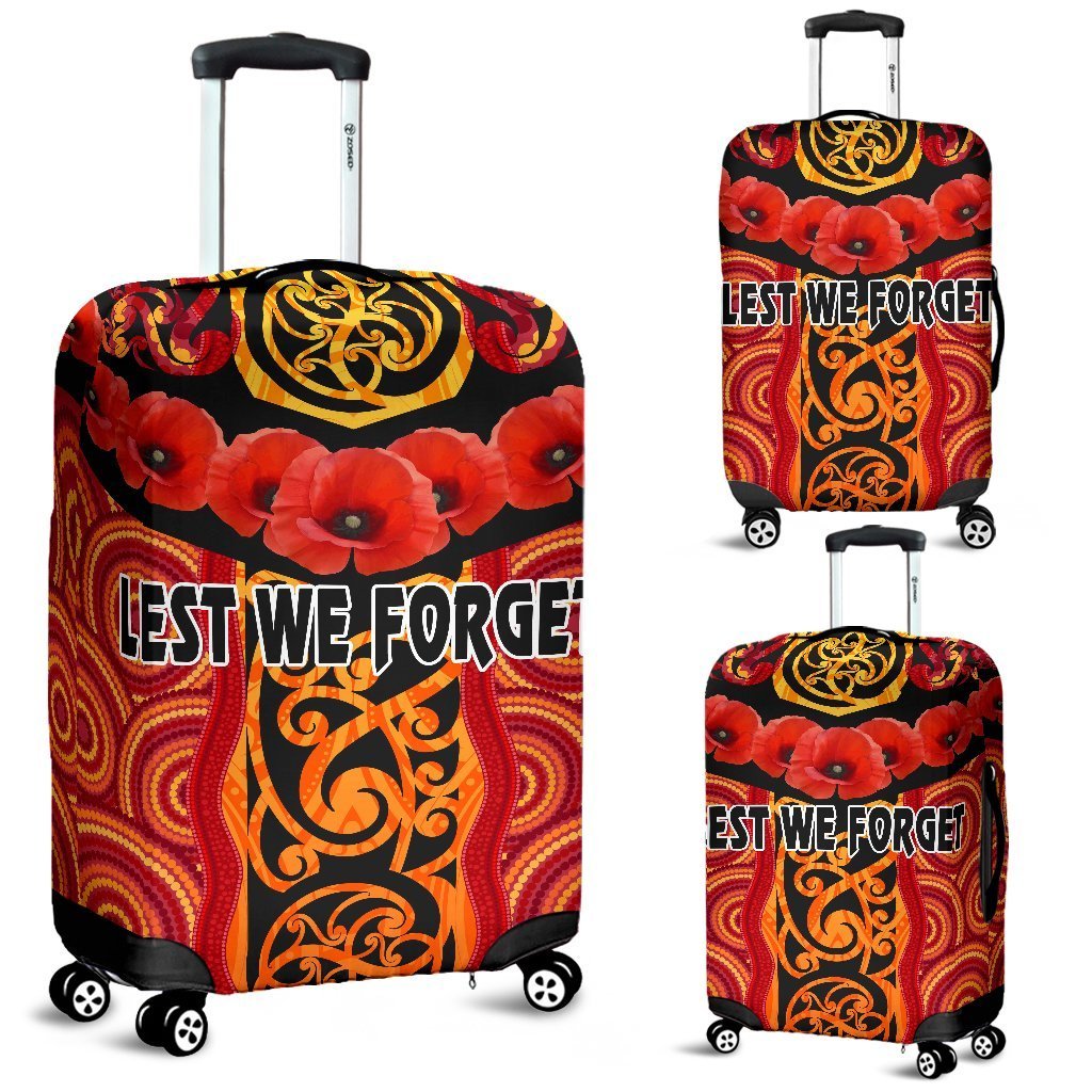 anzac-lest-we-forget-poppy-luggage-covers-new-zealand-maori-silver-fern-australia-aboriginal