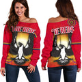 Adelaide Women Off Shoulder Sweater The Reds - Vibe Hoodie
