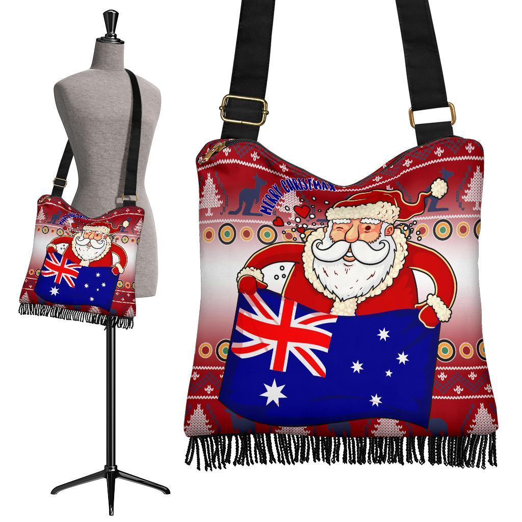 christmas-boho-handbag-australia-santa-claus-hold-the-flag-red
