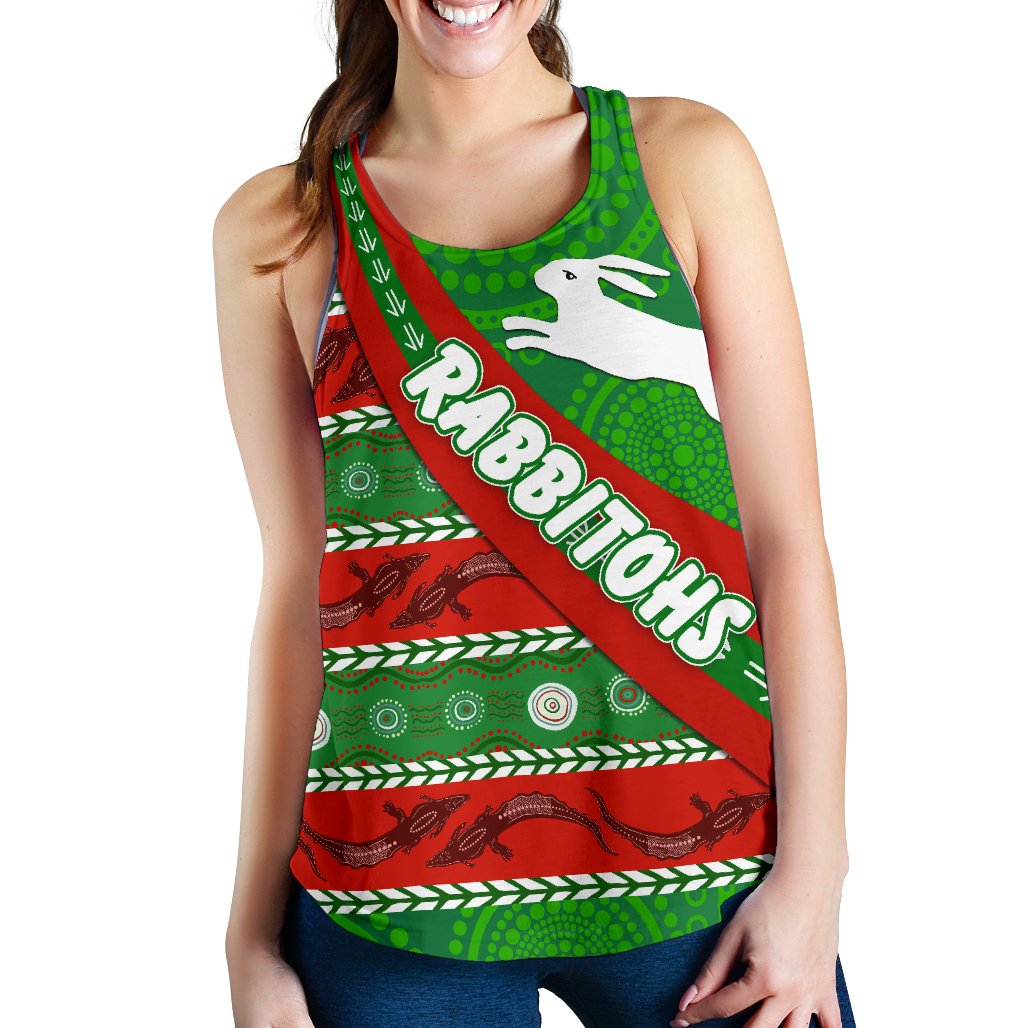 South Sydney Rabbitohs Aboriginal Women Racerback Tank Victorian Vibes - Vibe Hoodie