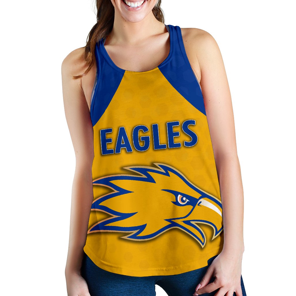 Eagles Women Racerback Tank West Coast - Gold - Vibe Hoodie