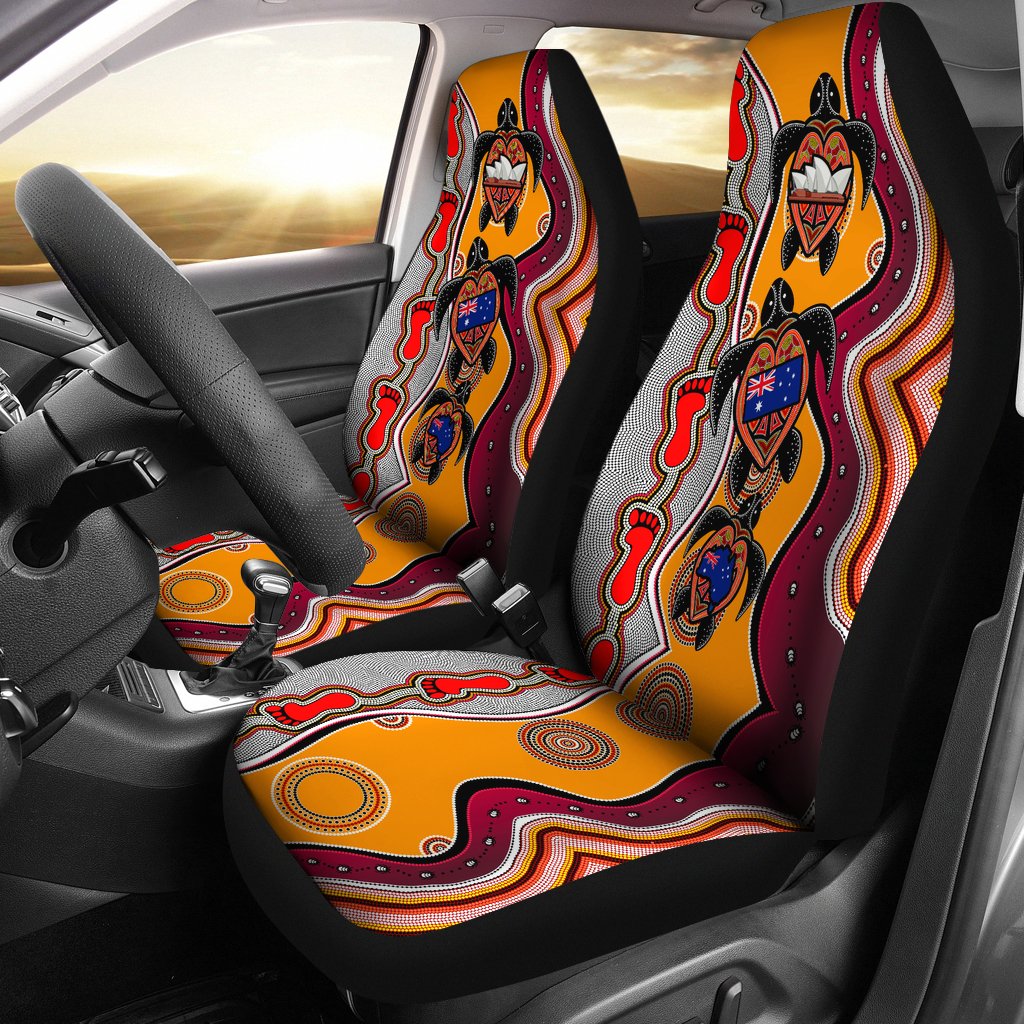 aboriginal-car-seat-covers-turtle-aus-flag-sydney-opera-dot-painting-footprint