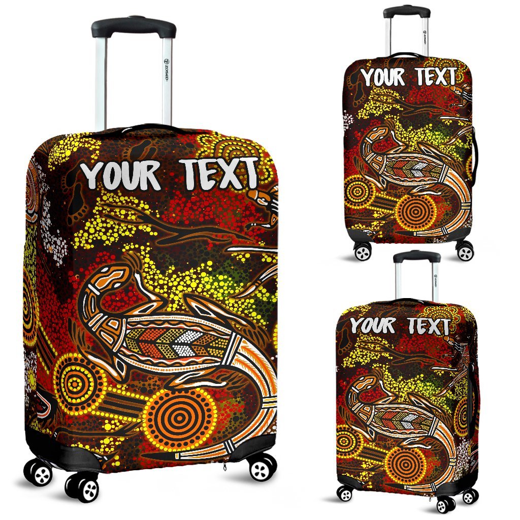 custom-aboriginal-luggage-covers-kangaroo-and-lizard-dot-painting-art