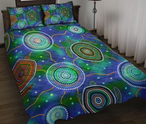 aboriginal-quilt-bed-set-indigenous-turtle-dreaming