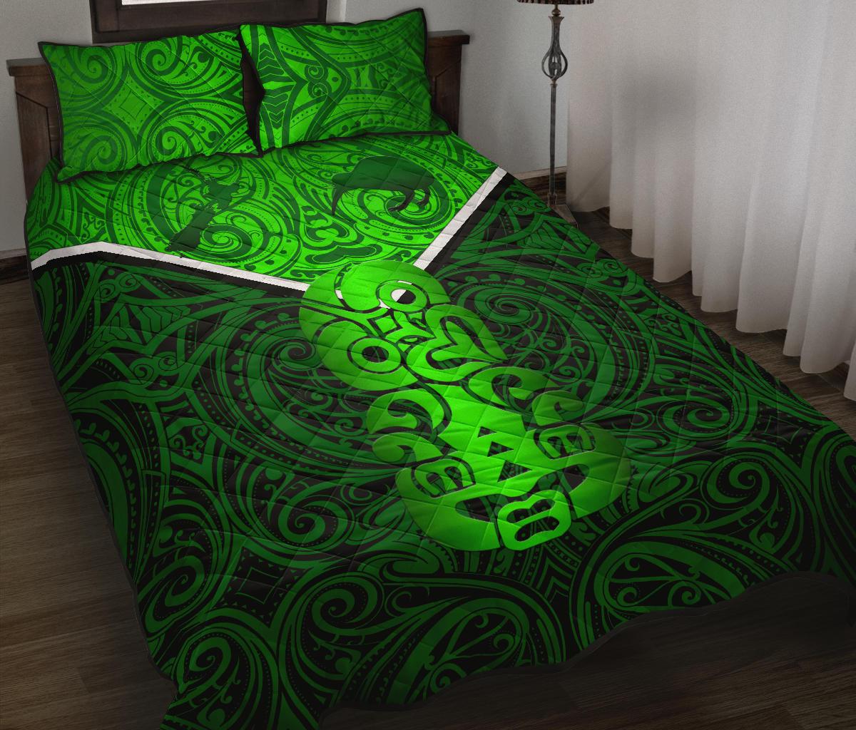 new-zealand-maori-rugby-quilt-bed-set-pride-version-green