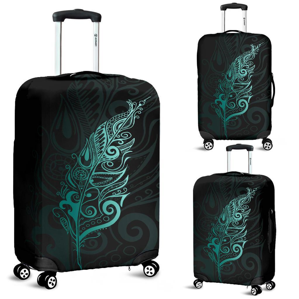 light-silver-fern-luggage-cover-turquoise