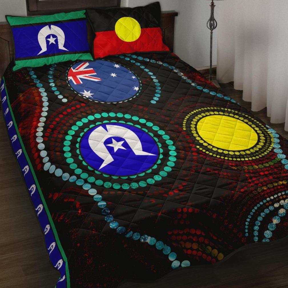 quilt-bed-set-aboriginal-dot-painting-flag