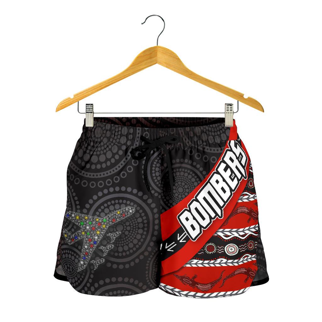 Naidoc Essendon Women Shorts Aboriginal Bombers - Vibe Hoodie
