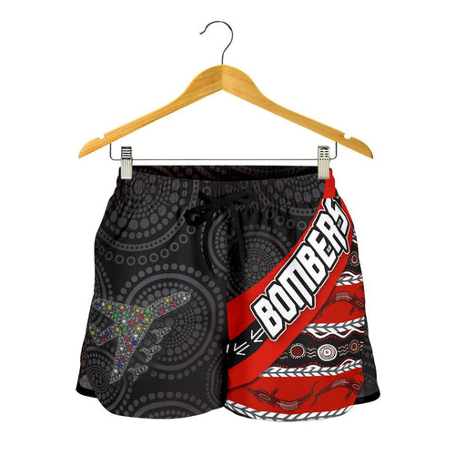 Naidoc Essendon Women Shorts Aboriginal Bombers - Vibe Hoodie