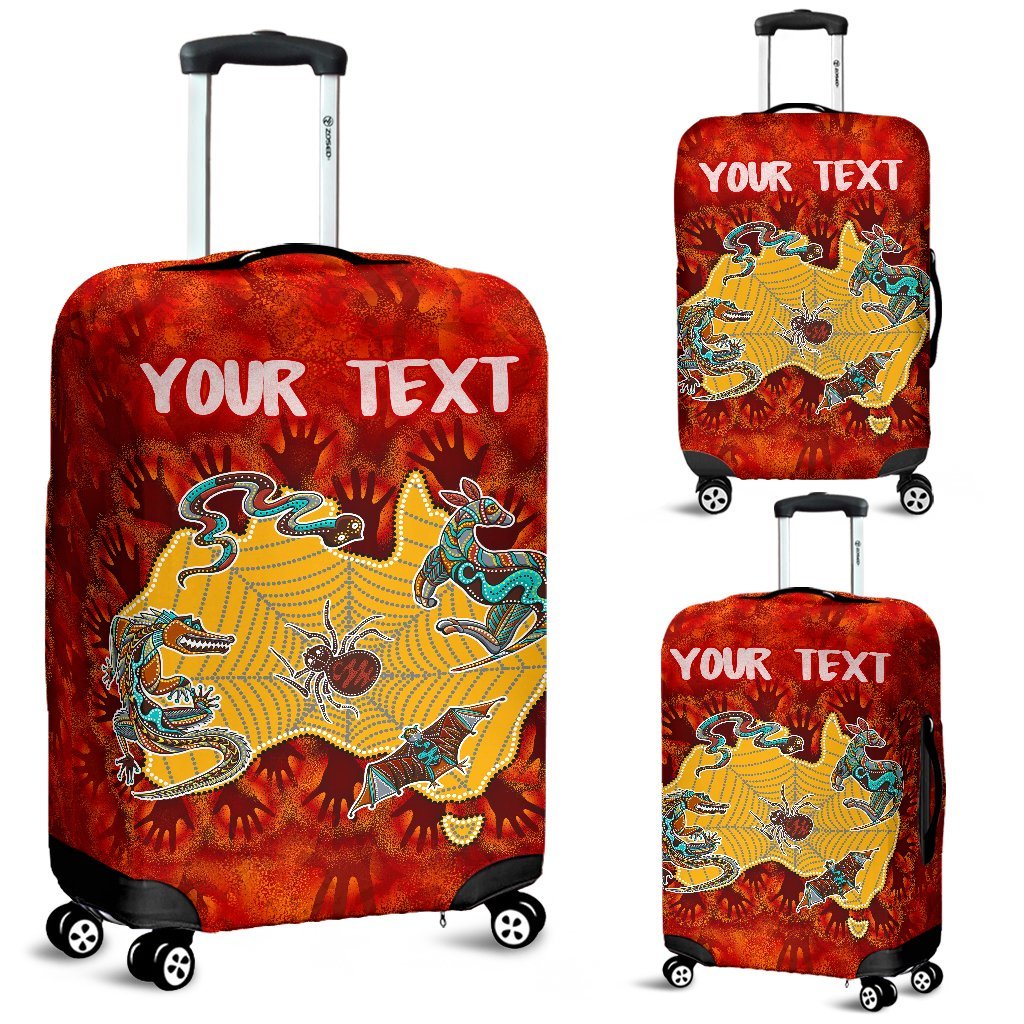 custom-aboriginal-luggage-covers-australia-map-hand-patterns-spider-web