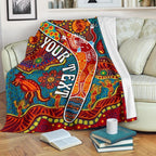 aboriginal-personalised-premium-blanket-indigenous-boomerang