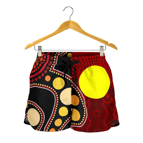Aboriginal Women's Shorts, Australia Aboriginal Lives Matter Flag - Vibe Hoodie