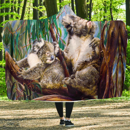 hooded-blanket-koala-and-joey-blanket-3d-art
