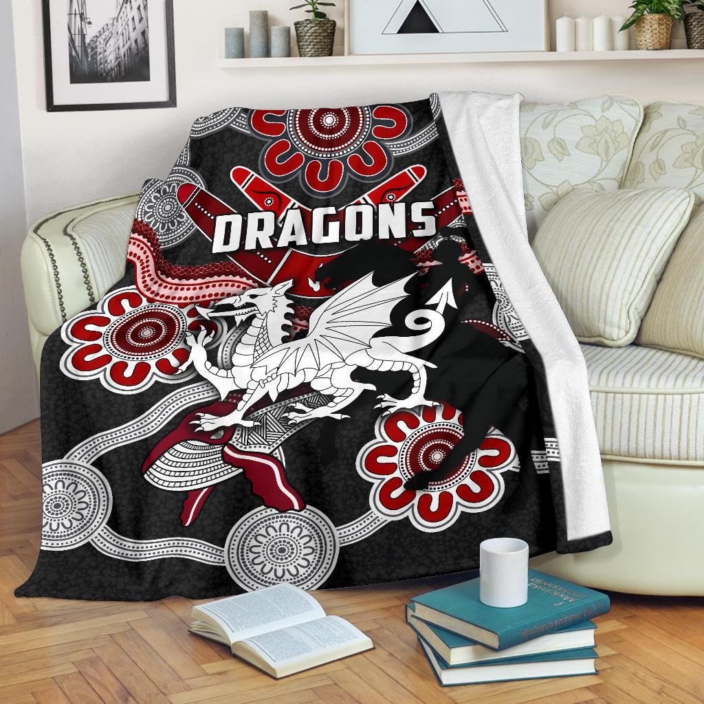 dragons-premium-blanket-st-george-indigenous-black