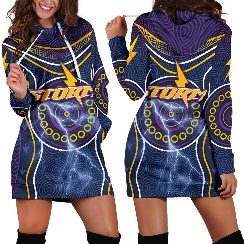 melbourne-hoodie-dress-lightning-storm-indigenous