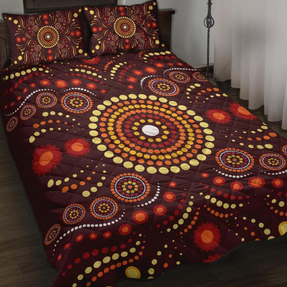 aboriginal-quilt-bed-set-indegenous-dot-painting-art