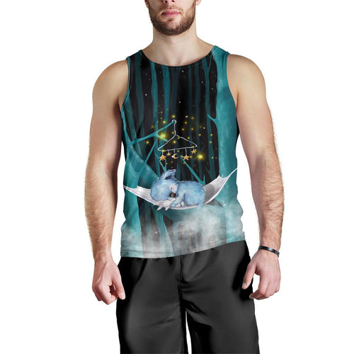 men-tank-top-koala-mens-tank-sleeping-in-forest