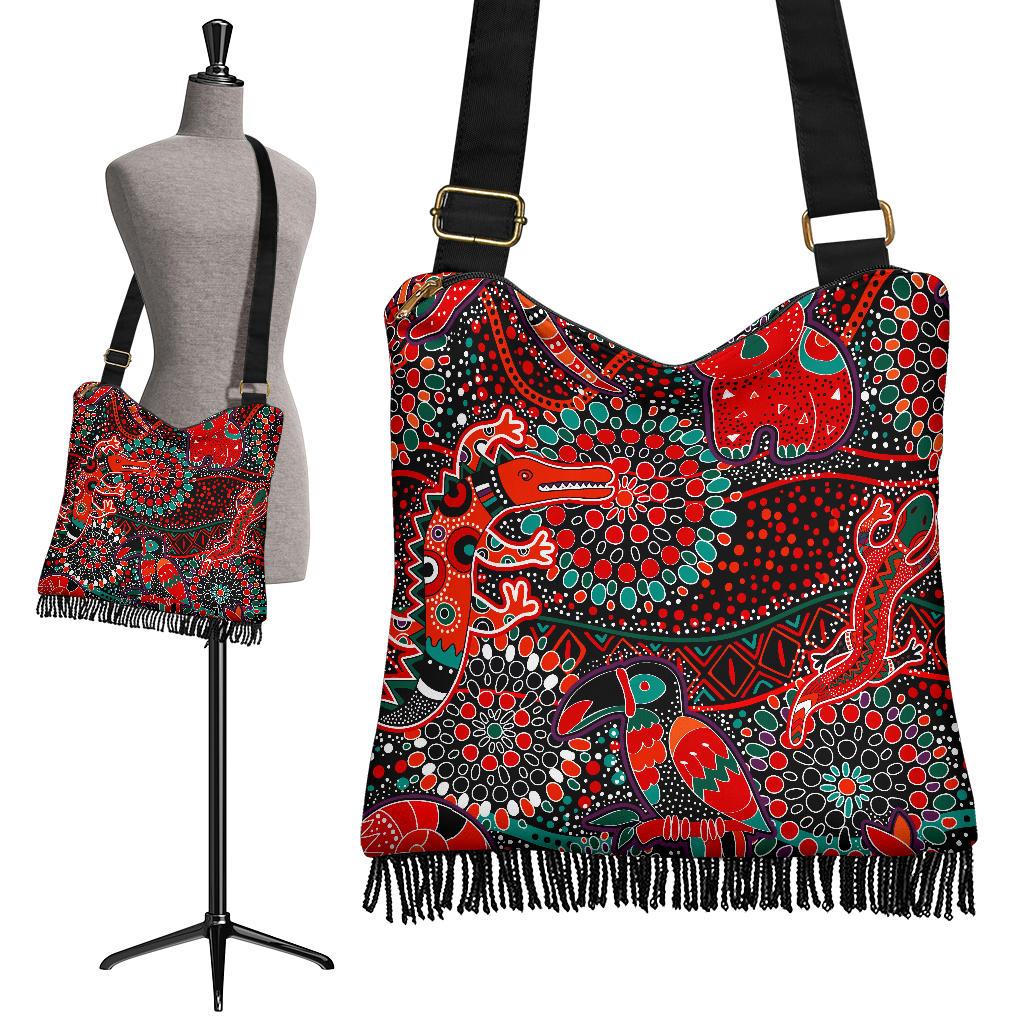 boho-handbags-aboriginal-animal-dot-acrylic-paint