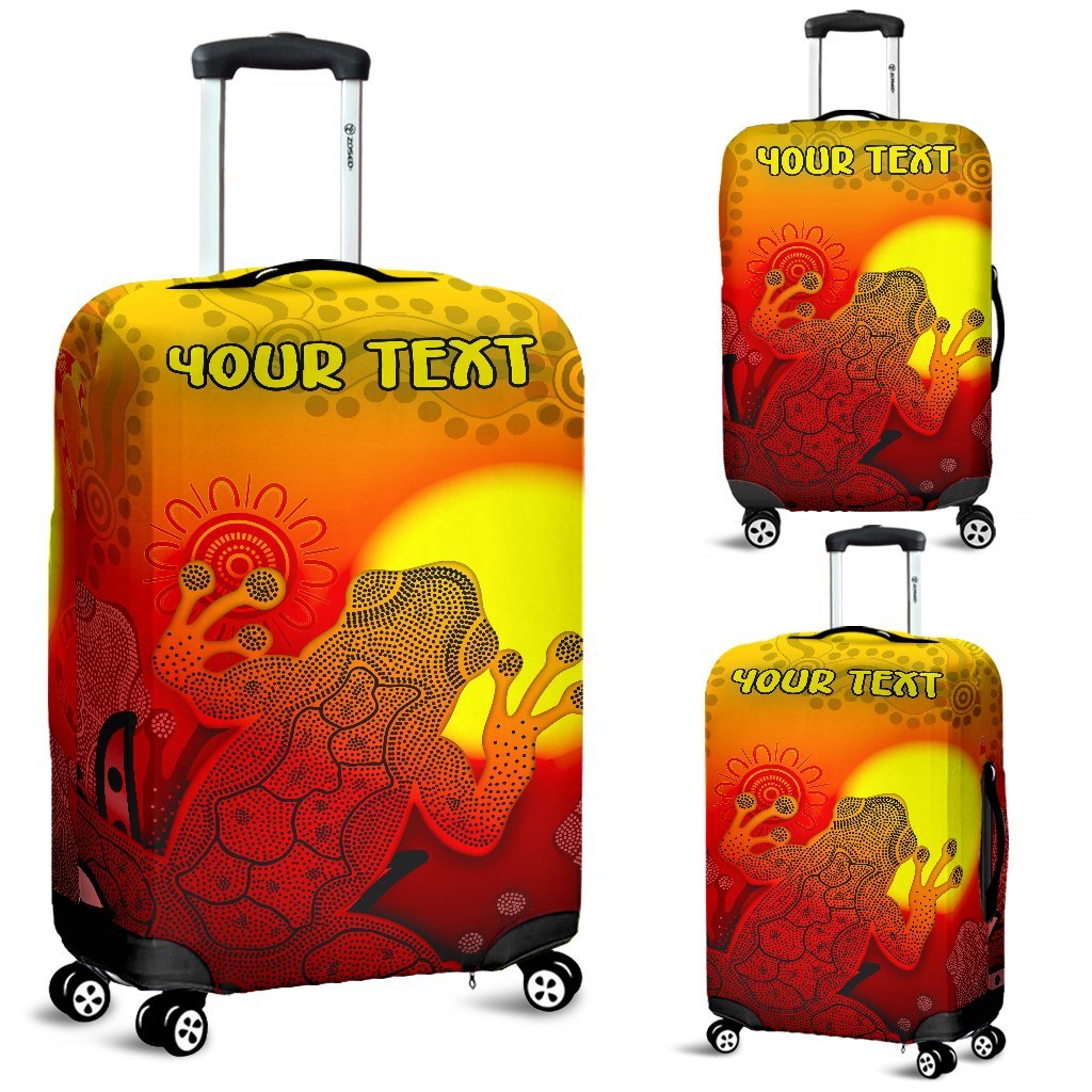 customaboriginal-luggage-covers-indigenous-frog-red