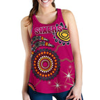 Sydney Women's Racerback Tank Sixers Indigenous - Magenta - Vibe Hoodie