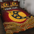 personalised-quilt-bed-set-aboriginal-dot-patterns-fish