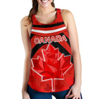 Canada Women Racerback Tank - Vibes Version - Vibe Hoodie
