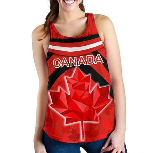 Canada Women Racerback Tank - Vibes Version - Vibe Hoodie